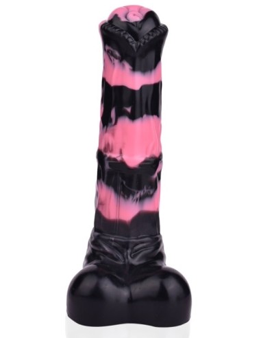 Gode Horse Hurulf M 24.5 x 6.5cm Noir-Rose