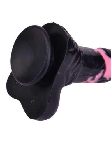 Gode Horse Hurulf M 24.5 x 6.5cm Noir-Rose