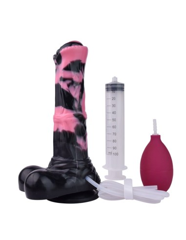 Gode Éjaculateur Hurulf Squirt L 31 x 8cm Noir-Rose