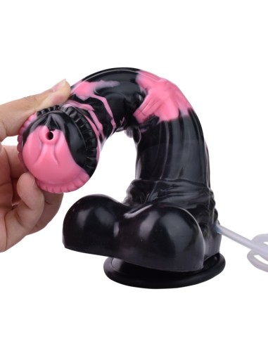 Gode Éjaculateur Hurulf Squirt L 31 x 8cm Noir-Rose