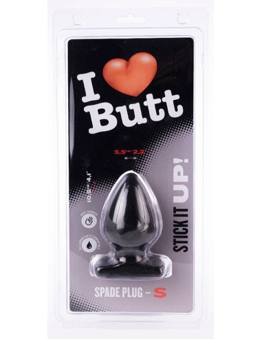 Plug Spade S I Love Butt 9 x 5.3 cm Noir