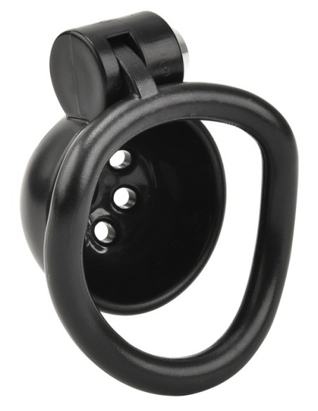 Cage Round Lock 4 x 3.5 cm Noire