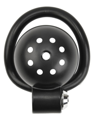 Cage Round Lock 4 x 3.5 cm Noire