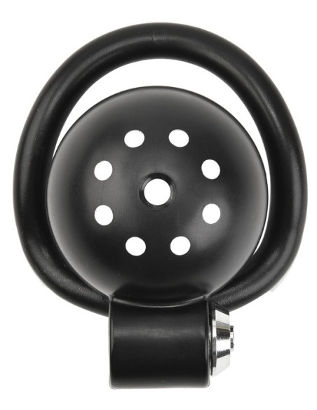 Cage Round Lock 4 x 3.5 cm Noire