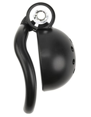 Cage Round Lock 4 x 3.5 cm Noire