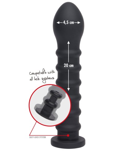 Gode Easy-Lock Ribbed 19 x 4cm