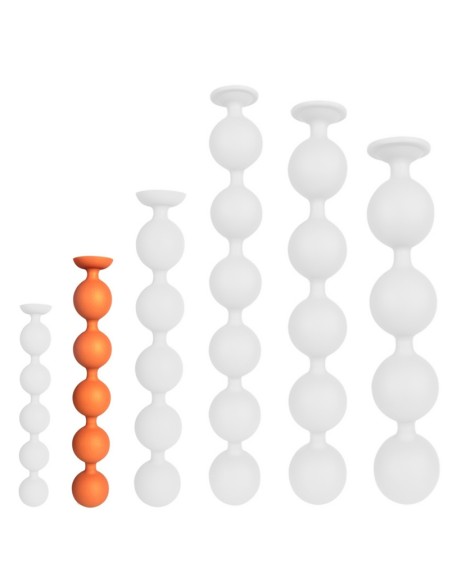 Boules anales Bulby Butt M 30 x 4.7 cm Orange