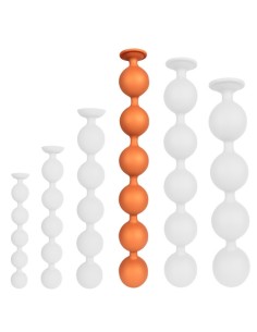 Boules anales Bulby Butt XL 50 x 6.7 cm Orange