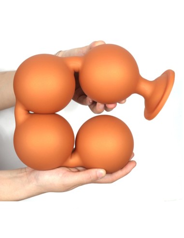 Boules anales Bulby Butt XXXL 45 x 8.7 cm Orange