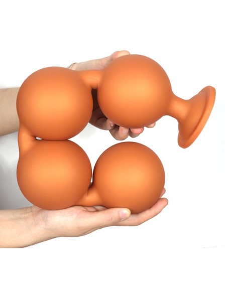 Boules anales Bulby Butt XXXL 45 x 8.7 cm Orange