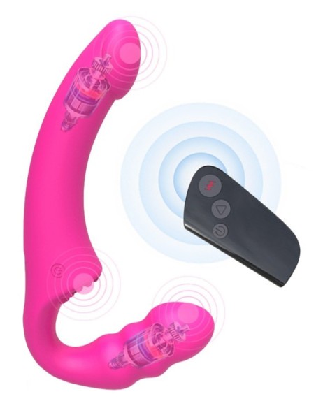 Vibro sans Harnais Pizzie 13 x 3.5cm Rose