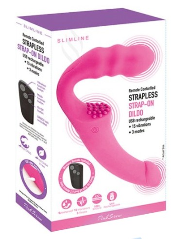 Vibro sans Harnais Pizzie 13 x 3.5cm Rose