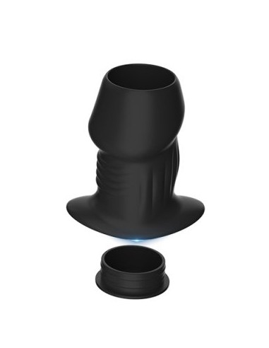 Plug Tunnel avec Bouchon Euhlo L 7.5 x 5 cm Noir