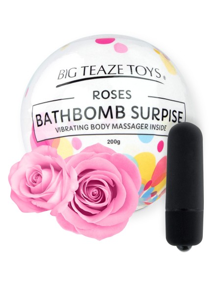 Bombe de bain moussante avec Vibro Parfum Rose