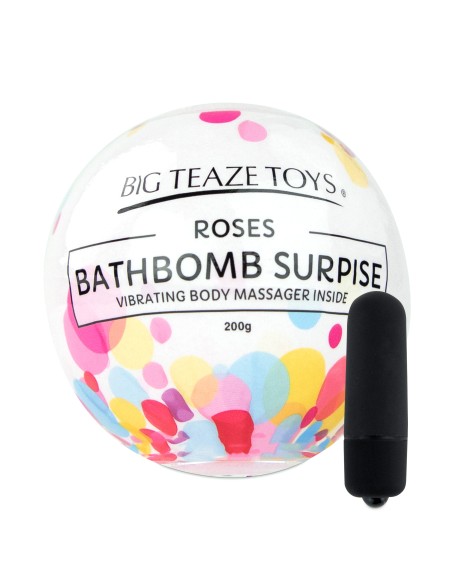 Bombe de bain moussante avec Vibro Parfum Rose