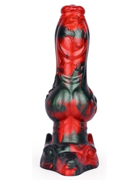 Gode AKORIX 17 x 6cm Noir et Rouge