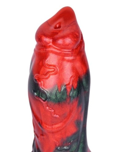 Gode AKORIX 17 x 6cm Noir et Rouge