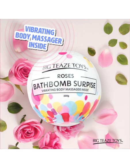 Bombe de bain moussante avec Vibro Parfum Rose