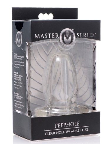 Plug Tunnel Peephole 6.6 x 4 cm transparent