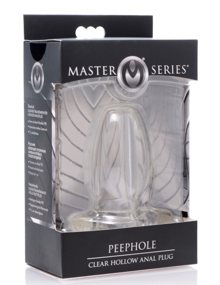 Plug Tunnel Peephole 6.6 x 4 cm transparent