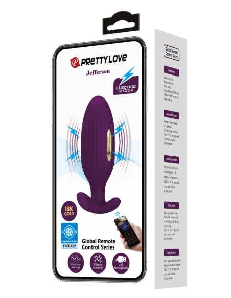 Plug Vibrant et Électro Connecté Jefferson 8 x 3.3cm