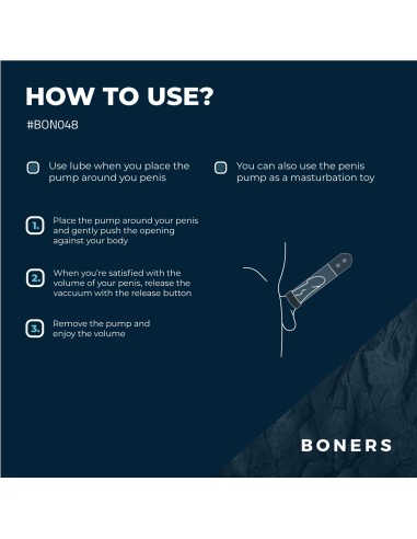 Pompe à pénis automatique Penis Auto Vacuum 19 x 6.5cm