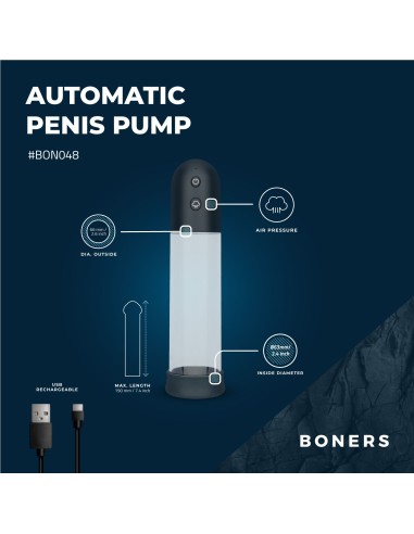 Pompe à pénis automatique Penis Auto Vacuum 19 x 6.5cm