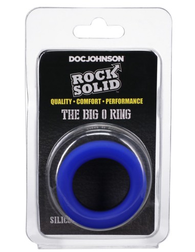 Cocking The Big O 32 mm Noir-Bleu - Cockrings Flexibles - 2