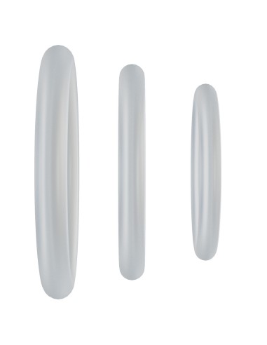 Lot de 3 Cockrings Tri-Pack Gasket Transparents