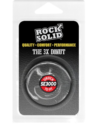 Cockring The Donut 3X 22 mm Transparent - Cockrings Flexibles - 2