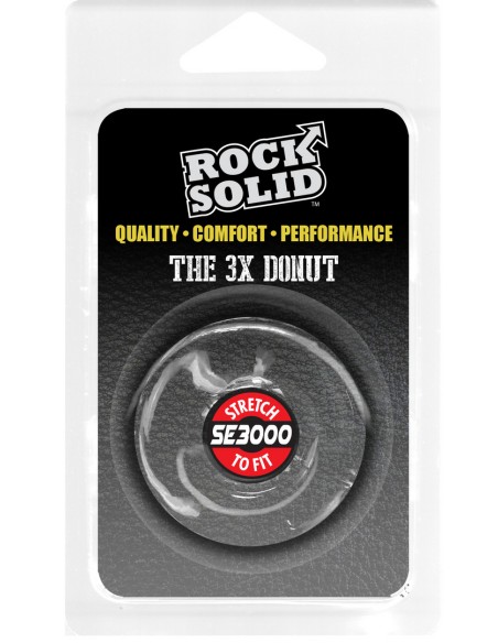 Cockring The Donut 3X 22 mm Transparent - Cockrings Flexibles - 2
