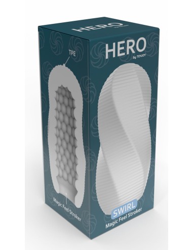 Masturbateur Hero Swirl Blanc