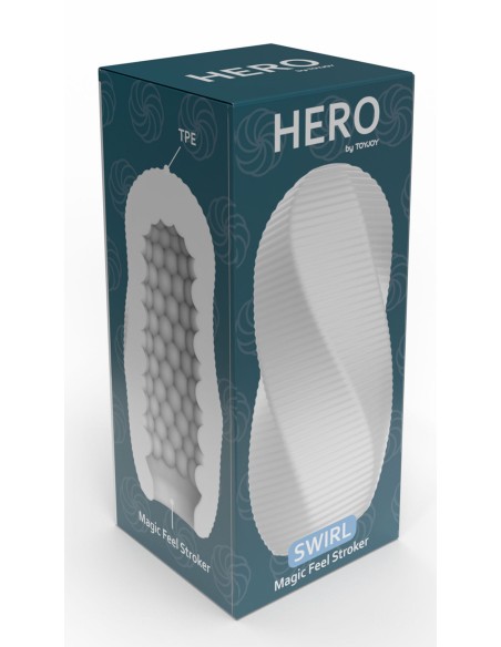 Masturbateur Hero Swirl Blanc
