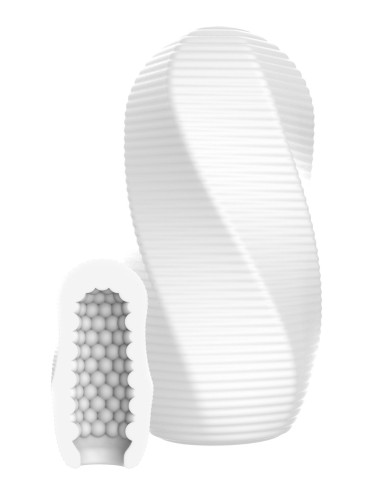 Masturbateur Hero Swirl Blanc
