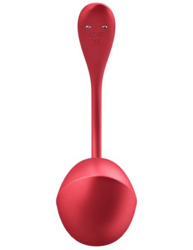 Oeuf Vibrant Sans Fil Connecté Shiny 8 x 4cm Rouge