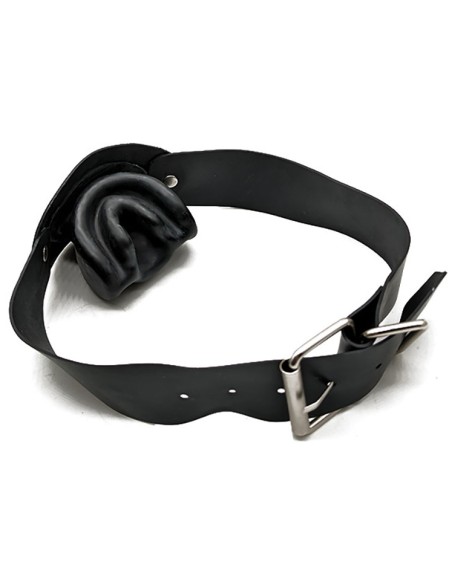 Bâillon en latex No More Noir