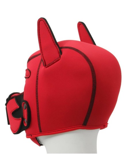 Cagoule Puppy Fox Néoprène Rouge-Noir