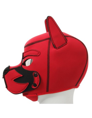 Cagoule Puppy Fox Néoprène Rouge-Noir