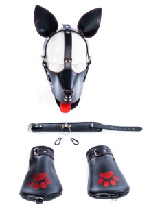 Kit Puppy 6 Pièces Noir-Rouge