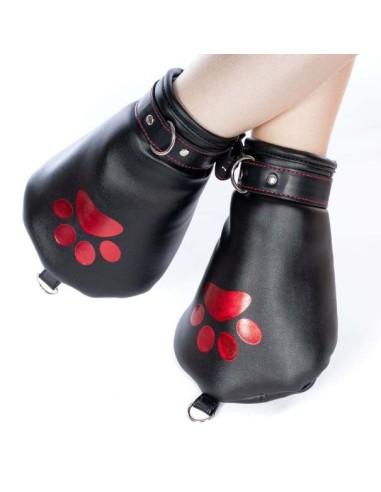 Kit complet Puppy Bondage 14 Pièces Noir-Rouge