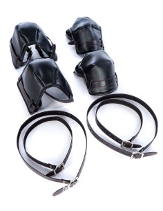 Protections rembourrées Coudes-Genoux Puppy Stay Noires