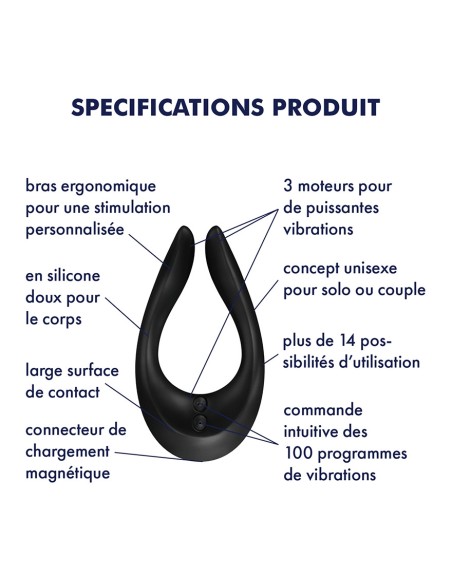 Satisfyer PARTNER Multifun 2 Noir