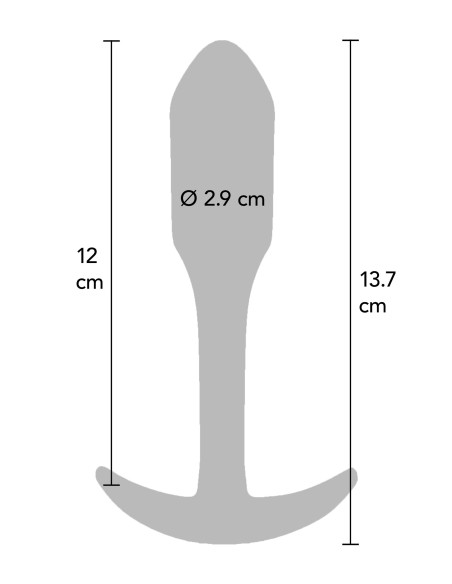 Plug anal Mini Smooth XL 12 x 2.9 cm Plug anal Mini Smooth XL 12 x 2.9 cm