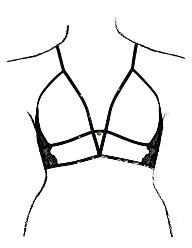 Soutien-gorge Triangle Ouvert Charma Noir