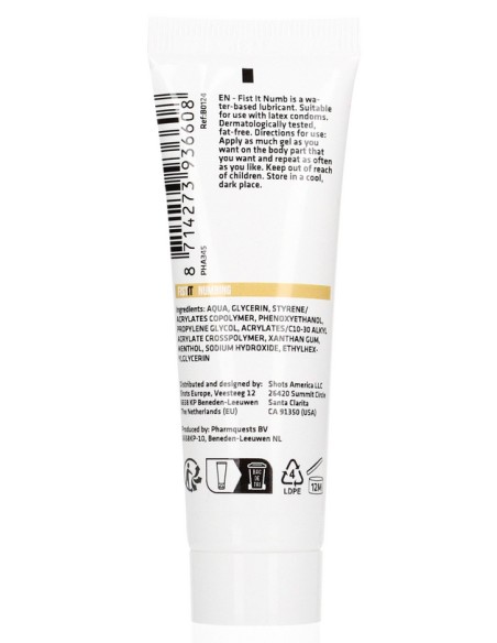 Lubrifiant relaxant Fist It Numbing 24ml
