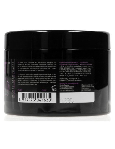 Crème relaxante Anal Relaxer 500 ml - Pot noir