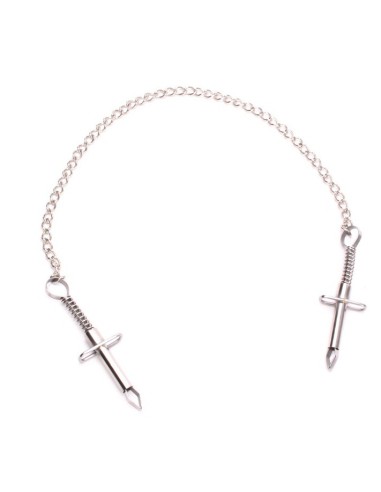 Pinces pour tétons Grabber avec chaîne