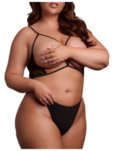 Soutien-gorge Triangle Ouvert Grande Taille Charma Noir
