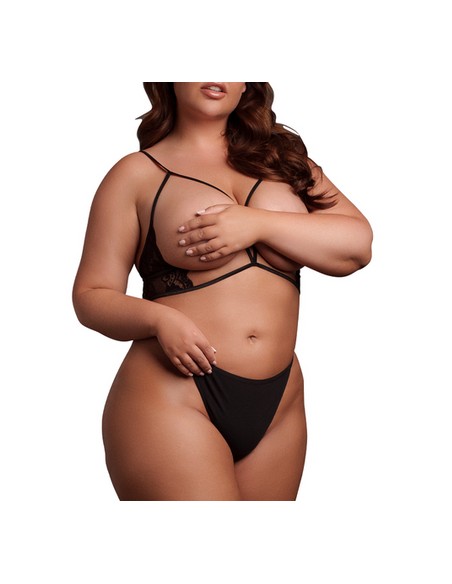 Soutien-gorge Triangle Ouvert Grande Taille Charma Noir