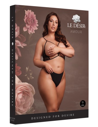 Soutien-gorge Triangle Ouvert Grande Taille Charma Noir